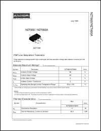 NZT660A datasheet:  PNP Low Saturation Transistor NZT660A