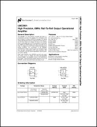 LMC2001ACM5X datasheet: High Precision, 6MHz Rail-To-Rail Output Operational Amplifier LMC2001ACM5X