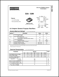 S3A datasheet:  3.0 Ampere General Purpose Rectifiers S3A