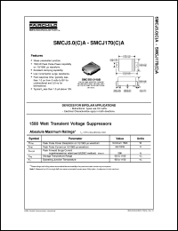 SMCJ10A datasheet:  1500 Watt Transient Voltage Suppressors SMCJ10A