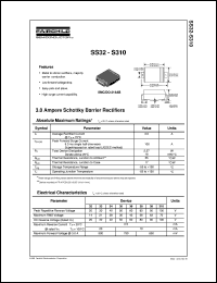 SS35 datasheet:  3.0 Ampere Schottky Barrier Rectifiers SS35