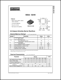 SS39 datasheet:  3.0 Ampere Schottky Barrier Rectifiers SS39