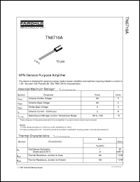 TN6716A datasheet:  NPN General Purpose Amplifier TN6716A