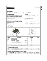 USB10H datasheet:  Dual P-Channel 2.5V Specified PowerTrench® MOSFET USB10H