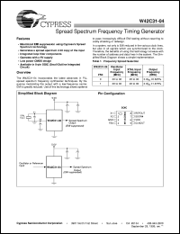 W42C31-04 datasheet: Spread Spectrum Frequency Timing Generator W42C31-04