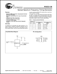 W42C31-09 datasheet: Spread Spectrum Frequency Timing Generator W42C31-09