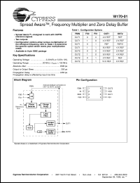 W170-01 datasheet: Spread Aware Frequency Multiplier and Zero Delay Buffer W170-01