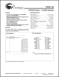 W40S11-02 datasheet: SDRAM Buffer - 2 DIMM (Mobile) W40S11-02