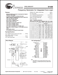 W195BH datasheet: Frequency Generator for Integrated Core Logic W195BH