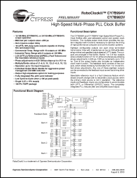 CY7B994V-7AC datasheet: RoboClockII CY7B994V-7AC