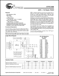 CY7C4201-15ACT datasheet: 256 x 9 Synchronous FIFO CY7C4201-15ACT