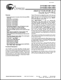 CY7C4851-15AC datasheet: 8K x 9 x 2 Double Sync FIFO CY7C4851-15AC