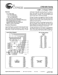 CY62128VL-70SC datasheet: 128K x 8 Static RAM CY62128VL-70SC