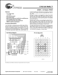 CY62136VLL-70BAI datasheet: 128K X 16 Static RAM CY62136VLL-70BAI