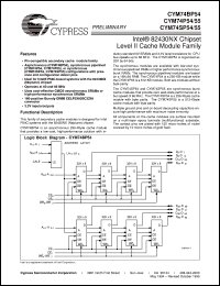 CYM74SP55PM-66 datasheet: Intel 82430NX Chipset Level II Cache Module Family CYM74SP55PM-66