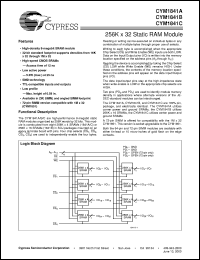 CYM1841APZ-55C datasheet: 256K x 32 Static RAM Module CYM1841APZ-55C