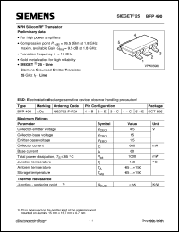 BFP490 datasheet: NPN silicon RF transistor BFP490