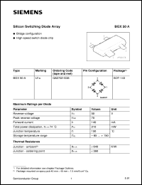 BGX50A datasheet: Silicon switching diode array BGX50A