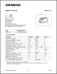 BSM151F datasheet: SIMOPAC module BSM151F