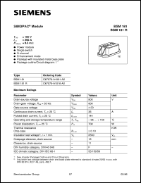 BSM181 datasheet: SIMOPAC module BSM181