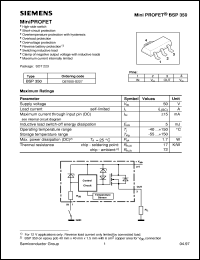 BSP350 datasheet: MiniPROFET BSP350