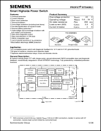 BTS409L1 datasheet: Smart highside power switch BTS409L1