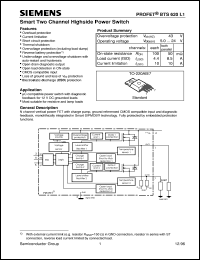 BTS620L1 datasheet: Smart 2-channel highside power switch BTS620L1