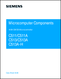 SAF-C513A-RN datasheet: 8-bit CMOS microcontroller with mask-programmable ROM SAF-C513A-RN