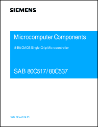 SAB80C517-N-T40/85 datasheet: 8-bit CMOS microcontroller SAB80C517-N-T40/85