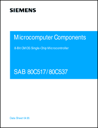 SAB80C537-M16 datasheet: 8-bit CMOS microcontroller SAB80C537-M16