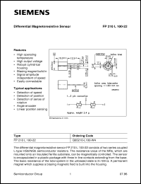 FP210L100-22 datasheet: Differential magnetoresistive sensor FP210L100-22