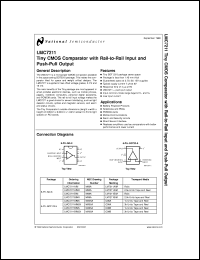 LMC7211AIMX datasheet: Tiny CMOS Comparator with Rail-to-Rail Input LMC7211AIMX