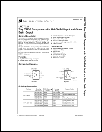 LMC7221AIM5 datasheet: Tiny CMOS Comparator with Rail-to-Rail Input and Open Drain Output LMC7221AIM5