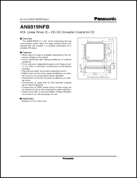 AN8819NFB datasheet: 4ch. Linear Driver IC + DC-DC Converter Control for CD AN8819NFB