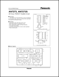 AN7273S datasheet: AM Tuner, FM/AM IF Amplifier Circuit AN7273S