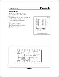 AN7280S datasheet: FM Front-end Circuit for Car Radio AN7280S