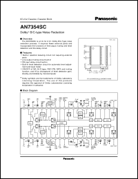 AN7354SC datasheet: Dolby* B/C Type Noise Reduction IC AN7354SC
