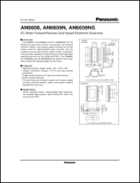 AN6608 datasheet: DC Motor Forward/Reverse Dual Speed Electronic Governors AN6608