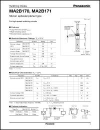MA2B170 datasheet: Silicon epitaxial planer type switching diode MA2B170