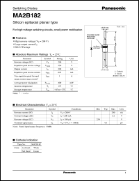 MA2B182 datasheet: Silicon epitaxial planer type switching diode MA2B182