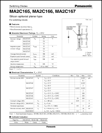 MA2C165 datasheet: Silicon epitaxial planer type switching diode MA2C165