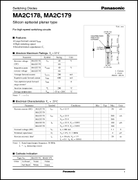 MA2C179 datasheet: Silicon epitaxial planer type switching diode MA2C179