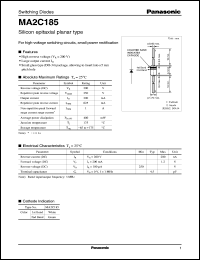 MA2C185 datasheet: Silicon epitaxial planer type switching diode MA2C185