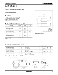 MA2S111 datasheet: Silicon epitaxial planer type switching diode MA2S111