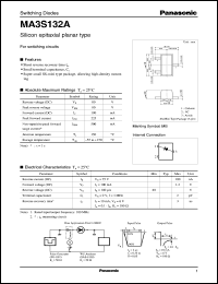 MA3S132A datasheet: Silicon epitaxial planer type switching diode MA3S132A