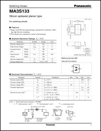 MA3S133 datasheet: Silicon epitaxial planer type switching diode MA3S133