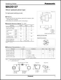 MA3S137 datasheet: Silicon epitaxial planer type switching diode MA3S137