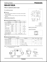 MA4X160A datasheet: Silicon epitaxial planer type switching diode MA4X160A