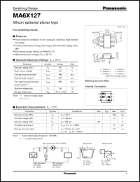 MA6X127 datasheet: Silicon epitaxial planer type switching diode MA6X127