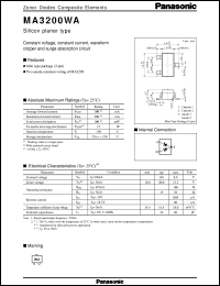 MAZ3200D datasheet: Silicon planer type zener diode MAZ3200D